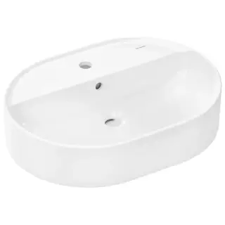 Hansgrohe Xuniva U Раковина-чаша 60x45см., накладная, 1 отв., цвет: белый