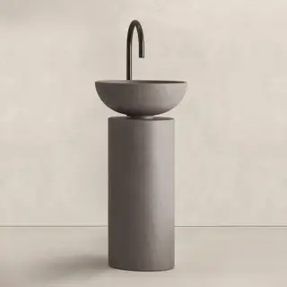 Noorth milldue edition SABA 45 Раковина напольная Ø45x90см, слив в пол, без отв., цвет: Antracite