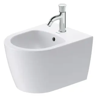 Duravit Bento Starck Box Биде подвесное 37x48см, с 1 отв., HygieneGlaze, цвет: белый матовый