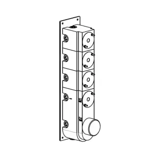 Carimali Встраиваемая часть термостатического смесителя на 4 выхода
