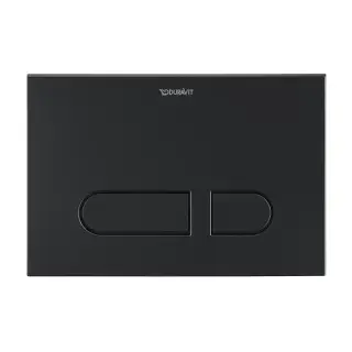 Duravit DuraSystem Клавиша смыва для унитаза, двойной смыв, цвет: черный матовый