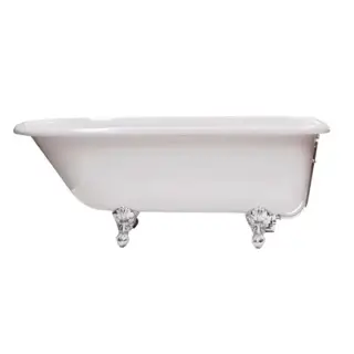 KNIEF  ROLL TOP XL Ванна отдельностоящая 170x70x60см., на ножках хром, без слива-перелива, цвет: белый