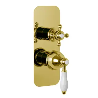 Fima Carlo Frattini Herend Смеситель для душа, встраиваемый, на 2/3 выхода, цвет: золото