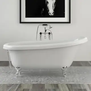 KNIEF Slipper Ванна отдельностоящая 151.5х72.5хh78.5/57см,с 4-мя бронзовыми ножками&quot;лапа с когтями&quot; (продается со сливом 0100-091-01)