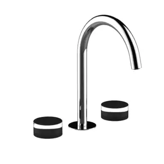 Fantini Nice Смеситель для раковины, 3 отв., излив 18.3см, цвет: хром