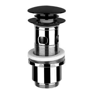 Gessi Донный клапан Stop&Go для раковины с переливом, цвет: Black XL