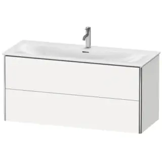 Duravit XSquare База подвесная 121x47.8x56см с раковиной, 2 яшика, цвет: глянцевый белый
