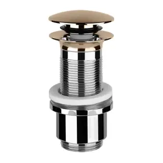 Gessi Автоматический донный клапан “Stop&Go” для раковины без перелива, цвет: Copper PVD