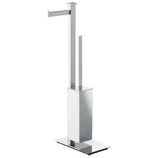 Colombo Units Напольная стойка с держателем т/б и ершом, SX, цвет: хром