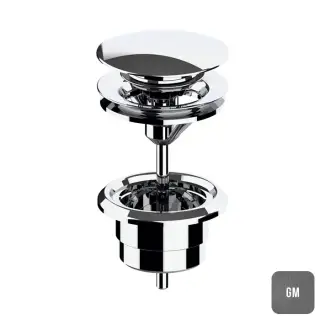 Almar Mixers Донный клапан 1&quot;1/4 для раковины, цвет: оружейный металл брашированный PVD