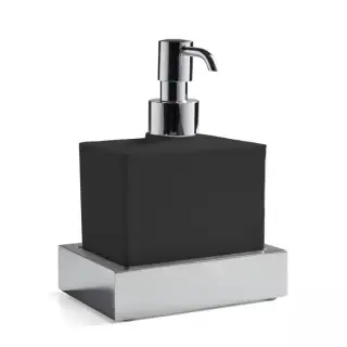 3SC SK 3.0 Дозатор настольный, композит Solid Surface, цвет: чёрный/хром
