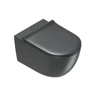 Catalano Sfera Унитаз подвесной 55х35см, безободковый, смыв Tornado, покрытие Twinglaze+, цвет: черный матовый