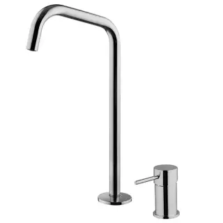 Fima Carlo Frattini Spillo Up Смеситель для раковины, на 2 отв., с донным клапаном, цвет: хром