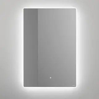 Salini Зеркало для ванны OMBRA 70х90х2.5см., с LED подсветкой, влагостойкое AGC Сrystalvision, сенс. выкл., крепления, обогрев, антизапот.