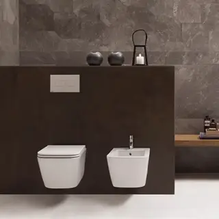 Globo Stone Биде подвесное 52х36см, c 1 отв.под смеситель, системой скрытого крепежа, цвет: белый