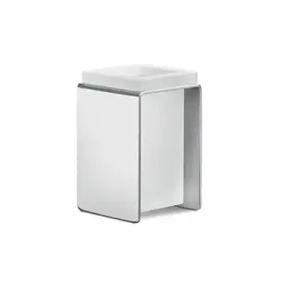 Colombo Over Стакан настольный, цвет: матовая сталь/матовое стекло