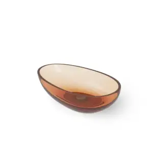 Dea Design Washbasins Раковина 60х36х15.8см., накладная, без отв., Glasstech, прозрачная смола, цвет: Sunset R1