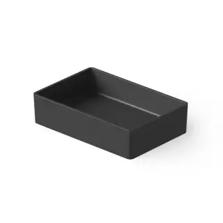 Dea Design Washbasins Раковина 60х40х14.5см., накладная, без отв., Solid Surface, цвет: Black №16