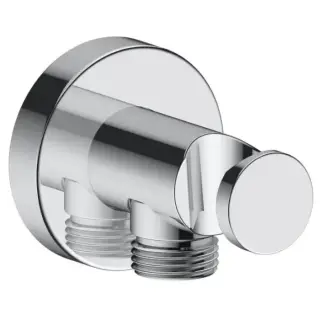 Duravit Shower Вывод для душа, с держателем, цвет: хром глянцевый