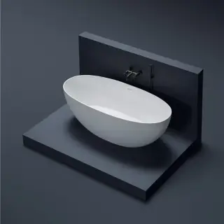 Gruppo Treesse Vera Ванна 150х72х55см., отдельностоящая, из искусственного камня, цвет: белый матовый