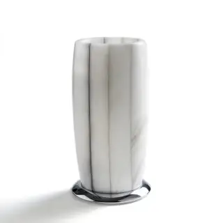 3SC Rigato Стакан настольный d8хh15 см, цвет: никель