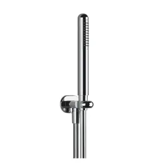 Gessi Goccia Душевой комплект: вывод воды на 1/2”, держатель и ручной душ, цвет: хром