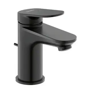 Duravit Circle M Смеситель для раковины, на 1 отв., с донным клапаном, цвет: черный матовый