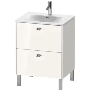 Duravit Brioso База напольная 62x47.9x68.5см с раковиной, 2 ящика, цвет: глянцевый белый