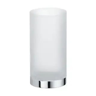 Colombo Nordic Стакан настольный, цвет: хром/матовое стекло