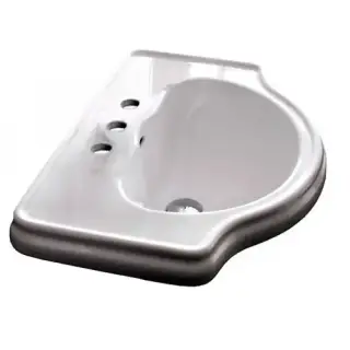 Kerasan Retro Раковина 62х45.5 см, 3 отв., цвет: белый
