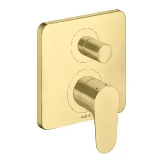 Axor Citterio M Смеситель для ванны, встраиваемый, с переключателем на 2 потока, с защитой, цвет: шлифованная медь