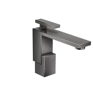 Axor Edge Смеситель для раковины, на 1 отв., с донным клапаном push/open, излив 160мм, алмазная огранка, цвет: черный