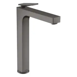 Axor Citterio Смеситель для раковины 280, на 1 отв., излив h28см., высокий, с текстурой, цвет: шлифованный черный хром