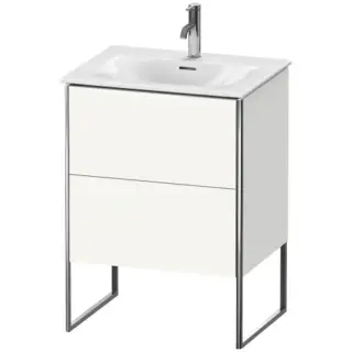 Duravit XSquare База напольная 61x47.8x84см с раковиной, 2 яшика, цвет: глянцевый белый