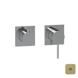 Almar Modular Смеситель для душа, встраиваемый, с переключателем на 2-3 положения, цвет: латунь брашированная PVD