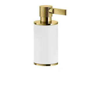 Gessi Inciso Дозатор для жидкого мыла, настольный, цвет: золото/белый