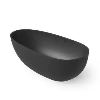 Dea Design Modern Ванна 150x76x54см., отдельностоящая, Solid Surface, цвет: Black №16