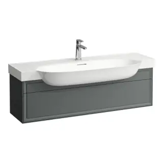 Laufen New Classic Тумба с раковиной, 117.5х31.5х34.5см, 1 ящик, подвесная, цвет: серый