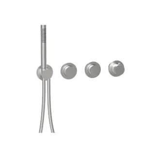 Almar Modular Смеситель для душа, настенный, термостатический, цвет: нержавеющая сталь брашированная AISI 316