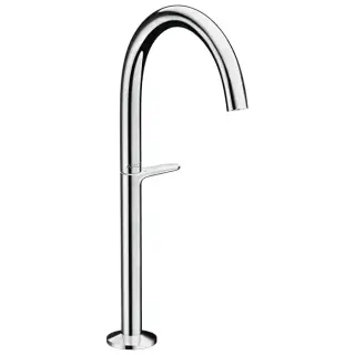 Axor One Смеситель для раковины, 1 отв., излив h260мм, Select, со сливом push-open, цвет: хром
