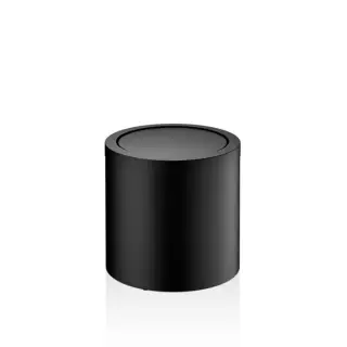 Decor Walther DW 125 Корзина для бумаги 20xh21см, с крышкой, напольная, цвет: черный матовый