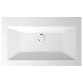 Bette Loft Раковина 80х49.5х10см., встраиваемая сверху, без отв., без перелива, сталь, цвет: белый