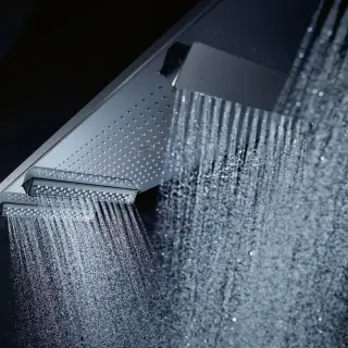 Axor Shower Heaven Душевая система с термостатом, ручным душем и подсветкой, цвет: хром