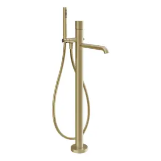 Gessi Habito Diamantato Смеситель для ванны, напольный, цвет: Brass Brushed PVD