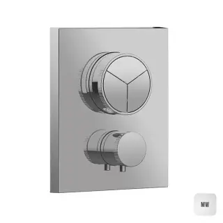 Almar Core Смеситель для ванны, встраиваемый, термостатический, цвет: белый матовый