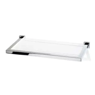 Decor Walther Corner GLA30 Полочка стеклянная 30x16.5см, подвесной, цвет: хром