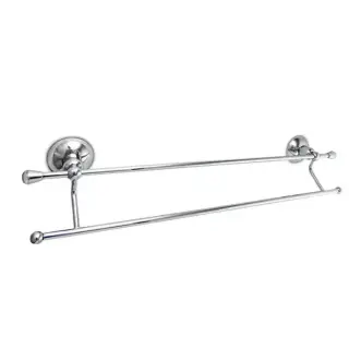 Nicolazzi Cristallo Di Rocca Полотенцедержатель двойной 52 см, подвесной, цвет: хром