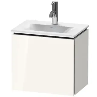 Duravit L-Cube База подвесная 44x44x31.1см с раковиной, 1 дверца, петли слева, цвет: глянцевый белый