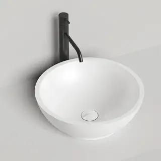 Salini Gloria Раковина накладная 41.5х41.5х15cм, без отв., без перелива, S-Stone, цвет: белый матовый