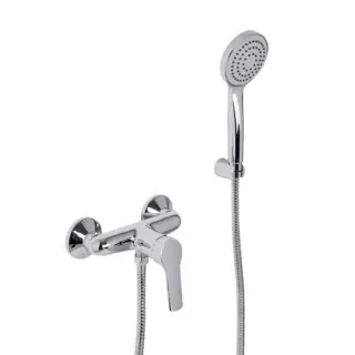Carlo Frattini Serie 4 Смеситель для душа внешнего монтажа с душевым комплектом, цвет: хром